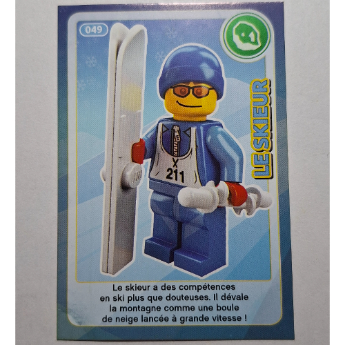Visuel indicatif Rebrickable de Carte à collectionner pour coffret TRADINGCARD-12, motif imprimé 049 # (Trading Card for Set TRADINGCARD-12, #049 Print)