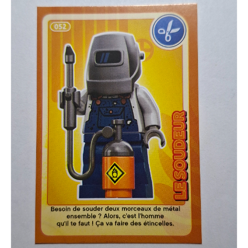 Visuel indicatif Rebrickable de Carte à collectionner pour coffret TRADINGCARD-12, motif imprimé #052 (Trading Card for Set TRADINGCARD-12, #052 Print)