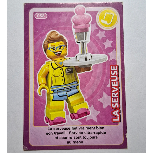 Visuel indicatif Rebrickable de Carte à collectionner pour jeu de cartes à collectionner 12, 058 # (Trading Card for Set TRADINGCARD-12, #058 Print)