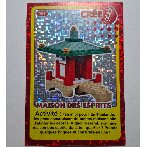 Visuel indicatif Rebrickable de Carte à collectionner pour jeu de cartes à collectionner 12, 059 ) imprimé (feuille) (Trading Card for Set TRADINGCARD-12, #059 Print (Foil))