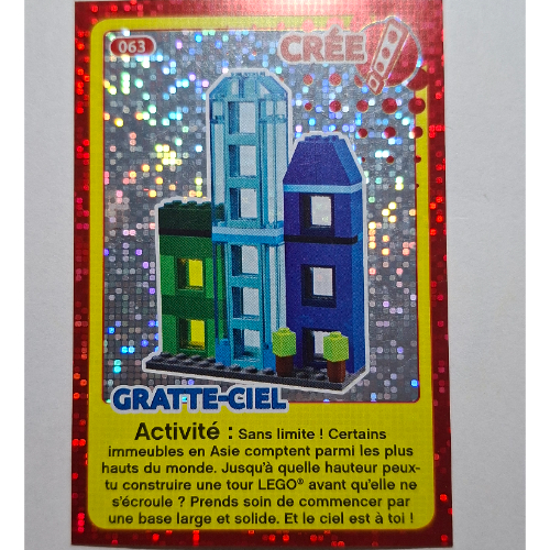 Visuel indicatif Rebrickable de Carte à collectionner pour coffret TRADINGCARD-12, #063 motif imprimé (Fil) (Trading Card for Set TRADINGCARD-12, #063 Print (Foil))