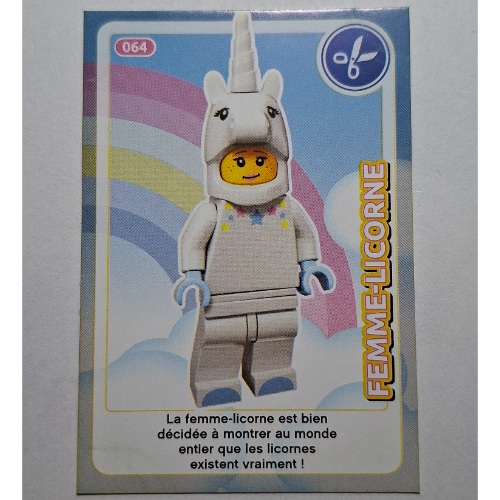 Visuel indicatif Rebrickable de Carte à collectionner pour coffret TRADINGCARD-12, #064 motif imprimé (Trading Card for Set TRADINGCARD-12, #064 Print)