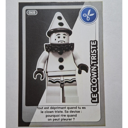 Visuel indicatif Rebrickable de Carte à collectionner pour jeu de cartes à collectionner 12, 068, (Trading Card for Set TRADINGCARD-12, #068 Print)
