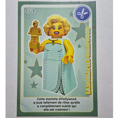 Visuel indicatif Rebrickable de Carte à collectionner pour jeu de cartes à collectionner 12, 070, imprimé (Trading Card for Set TRADINGCARD-12, #070 Print)