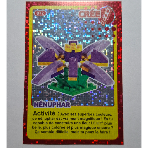 Visuel indicatif Rebrickable de Carte à collectionner pour coffret TRADINGCARD-12, motif imprimé #072 (Fil) (Trading Card for Set TRADINGCARD-12, #072 Print (Foil))