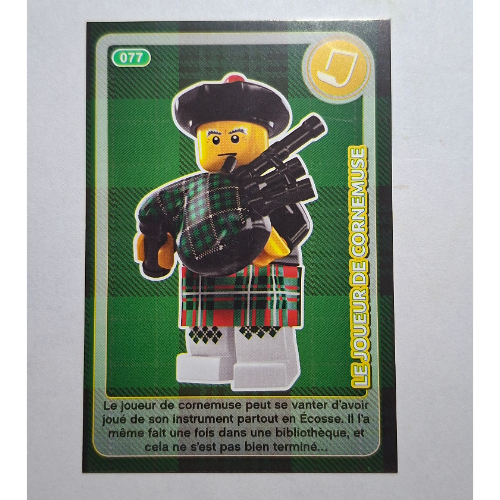Visuel indicatif Rebrickable de Carte à collectionner pour coffret TRADINGCARD-12, motif imprimé 077 # (Trading Card for Set TRADINGCARD-12, #077 Print)