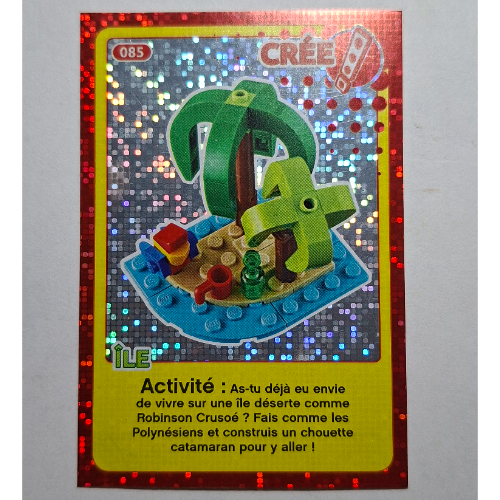 Visuel indicatif Rebrickable de Carte à collectionner pour jeu de cartes à collectionner 12, 085 ) imprimé (feuille) (Trading Card for Set TRADINGCARD-12, #085 Print (Foil))