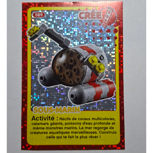 Visuel indicatif Rebrickable de Carte à collectionner pour jeu de cartes à collectionner 12, 089 ) imprimé (feuille) (Trading Card for Set TRADINGCARD-12, #089 Print (Foil))