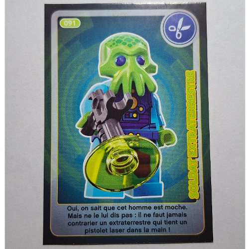 Visuel indicatif Rebrickable de Carte à collectionner pour coffret TRADINGCARD-12, #091 motif imprimé (Trading Card for Set TRADINGCARD-12, #091 Print)