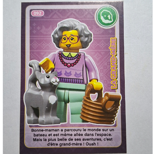 Visuel indicatif Rebrickable de Carte à collectionner pour coffret TRADINGCARD-12, #092 motif imprimé (Trading Card for Set TRADINGCARD-12, #092 Print)