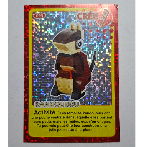 Visuel indicatif Rebrickable de Carte à collectionner pour jeu de cartes à collectionner 12, 093 ) imprimé (feuille) (Trading Card for Set TRADINGCARD-12, #093 Print (Foil))