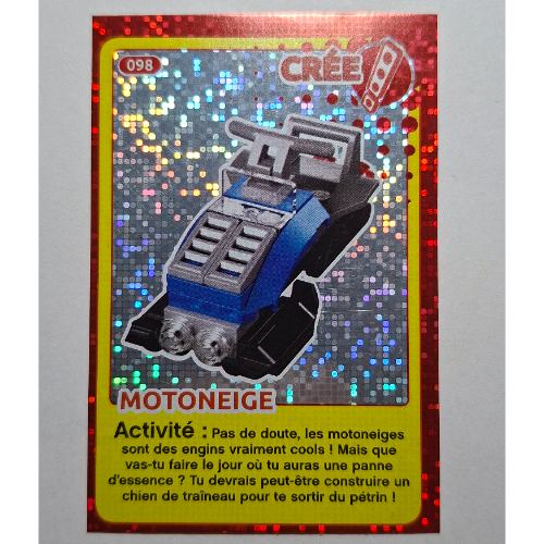 Visuel indicatif Rebrickable de Carte à collectionner pour jeu de cartes à collectionner 12, 098 ) imprimé (feuille) (Trading Card for Set TRADINGCARD-12, #098 Print (Foil))