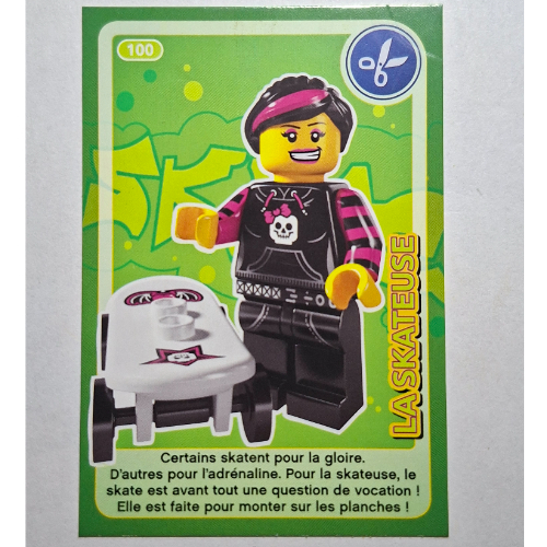 Visuel indicatif Rebrickable de Carte à collectionner pour jeu de cartes à collectionner 12, 100 # imprimé (Trading Card for Set TRADINGCARD-12, #100 Print)