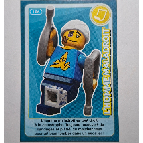 Visuel indicatif Rebrickable de Carte à collectionner pour coffret TRADINGCARD-12, motif imprimé #106 (Trading Card for Set TRADINGCARD-12, #106 Print)