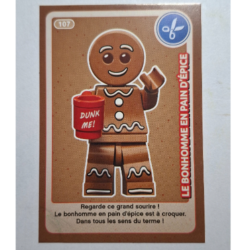 Visuel indicatif Rebrickable de Carte à collectionner pour coffret TRADINGCARD-12, #107 motif imprimé (Trading Card for Set TRADINGCARD-12, #107 Print)