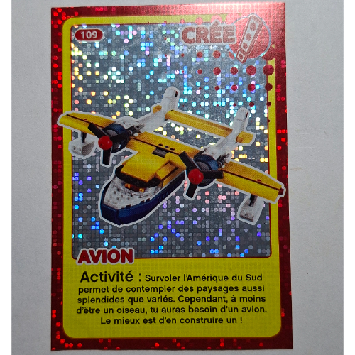 Visuel indicatif Rebrickable de Carte à collectionner pour jeu de cartes à collectionner 12, 109 ) imprimé (feuille) (Trading Card for Set TRADINGCARD-12, #109 Print (Foil))