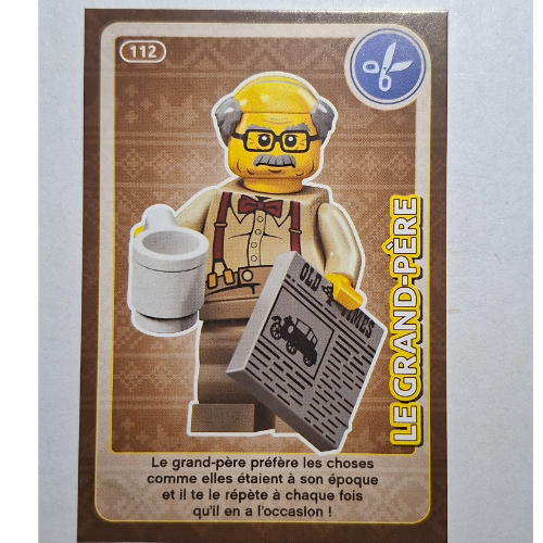 Visuel indicatif Rebrickable de Carte à collectionner pour coffret TRADINGCARD-12, motif imprimé #112 (Trading Card for Set TRADINGCARD-12, #112 Print)