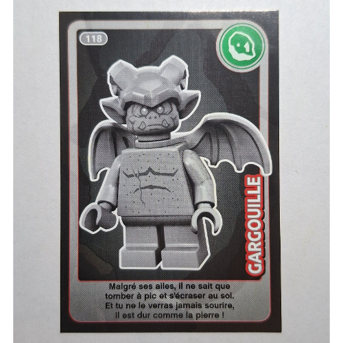 Visuel indicatif Rebrickable de Carte à collectionner pour coffret TRADINGCARD-12, motif imprimé #118 (Trading Card for Set TRADINGCARD-12, #118 Print)