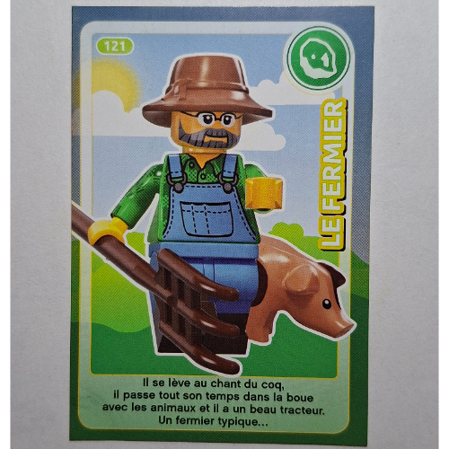 Visuel indicatif Rebrickable de Carte à collectionner pour coffret TRADINGCARD-12, motif imprimé #121 (Trading Card for Set TRADINGCARD-12, #121 Print)