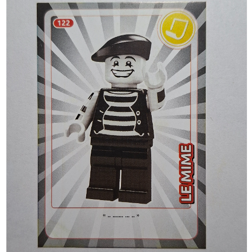 Visuel indicatif Rebrickable de Carte à collectionner pour coffret TRADINGCARD-12, motif imprimé #122 (Trading Card for Set TRADINGCARD-12, #122 Print)