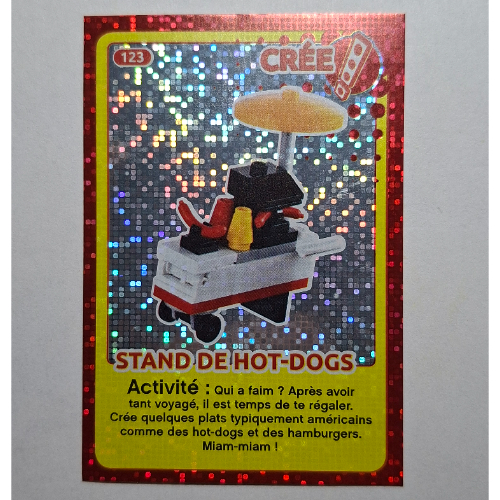 Visuel indicatif Rebrickable de Carte à collectionner pour jeu de cartes à collectionner 12, #123 imprimé (feuille) (Trading Card for Set TRADINGCARD-12, #123 Print (Foil))
