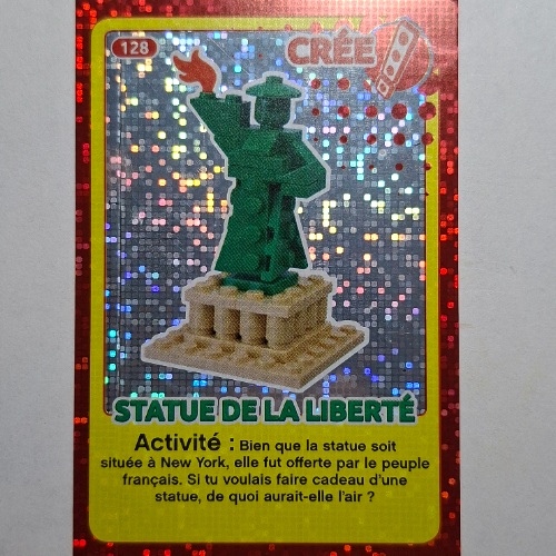 Visuel indicatif Rebrickable de Carte à collectionner pour jeu de cartes à collectionner 12, 128 ) imprimé (feuille) (Trading Card for Set TRADINGCARD-12, #128 Print (Foil))