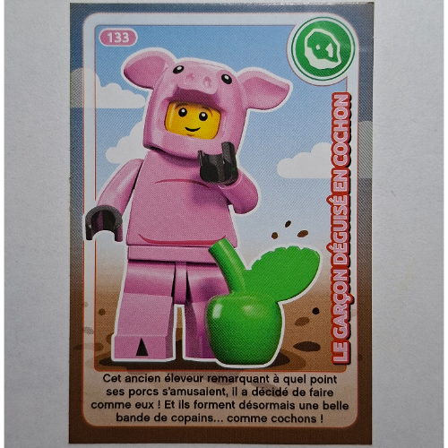 Visuel indicatif Rebrickable de Carte à collectionner pour coffret TRADINGCARD-12, motif imprimé #133 (Trading Card for Set TRADINGCARD-12, #133 Print)