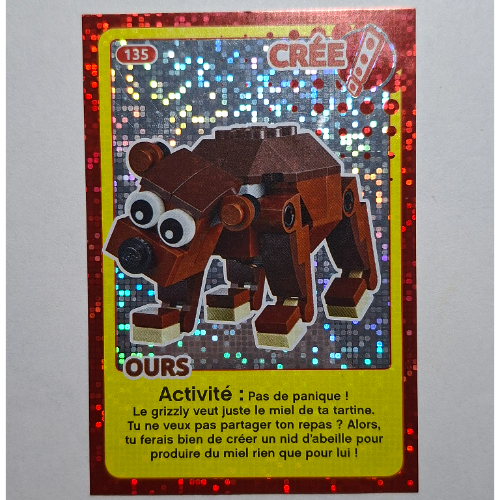 Visuel indicatif Rebrickable de Carte à collectionner pour jeu de cartes à collectionner 12, 135 ) imprimé (feuille) (Trading Card for Set TRADINGCARD-12, #135 Print (Foil))
