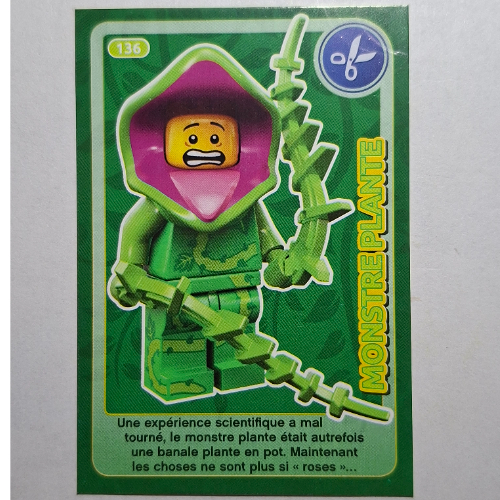Visuel indicatif Rebrickable de Carte à collectionner pour jeu de cartes à collectionner 12, #136 imprimé (Trading Card for Set TRADINGCARD-12, #136 Print)