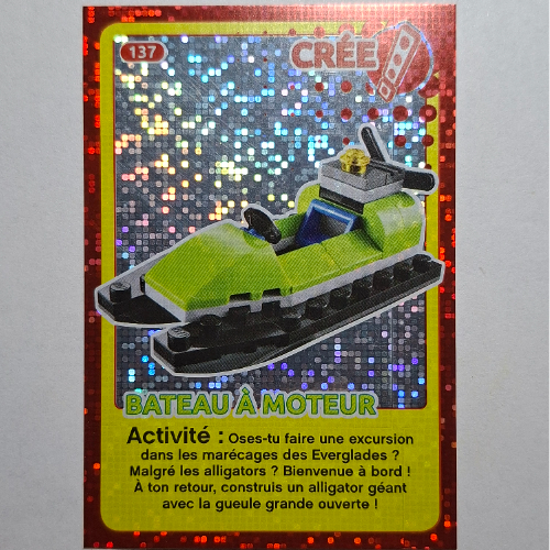 Visuel indicatif Rebrickable de Carte à collectionner pour jeu de cartes à collectionner 12, #137 imprimé (feuille) (Trading Card for Set TRADINGCARD-12, #137 Print (Foil))