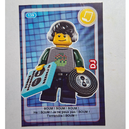 Visuel indicatif Rebrickable de Carte à collectionner pour coffret TRADINGCARD-12, motif imprimé #139 (Trading Card for Set TRADINGCARD-12, #139 Print)