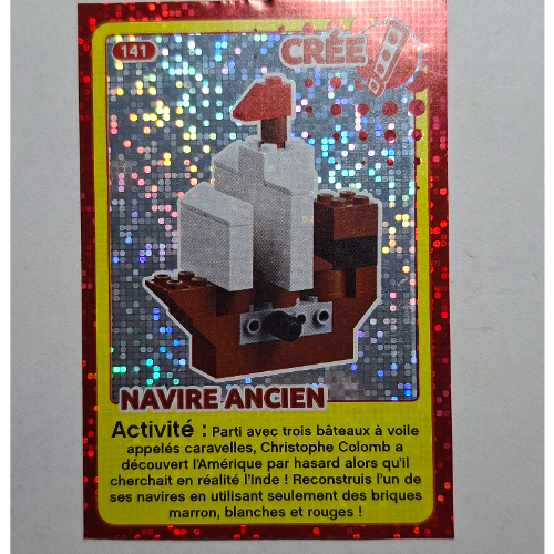 Visuel indicatif Rebrickable de Carte à collectionner pour jeu de cartes à collectionner 12, #141 imprimé (feuille) (Trading Card for Set TRADINGCARD-12, #141 Print (Foil))