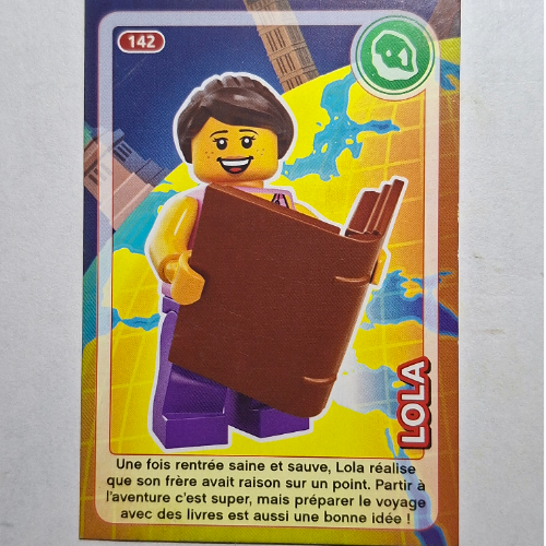 Visuel indicatif Rebrickable de Carte à collectionner pour coffret TRADINGCARD-12, motif imprimé #142 (Trading Card for Set TRADINGCARD-12, #142 Print)