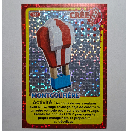 Visuel indicatif Rebrickable de Carte à collectionner pour coffret tradingcard-12, #144 motif imprimé (feuille) (Trading Card for Set TRADINGCARD-12, #144 Print (Foil))