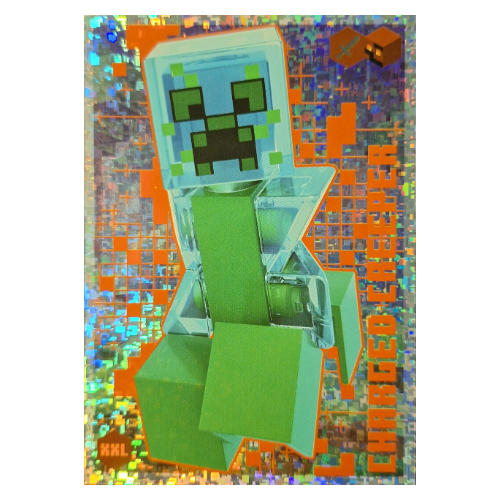 Visuel indicatif Rebrickable de Carte à collectionner, Minecraft série 3 sur le feu, carte xxl - creeper chargé (feuille) (Trading Card, Minecraft Series 3 On Fire, XXL Card - Charged Creeper (Foil))