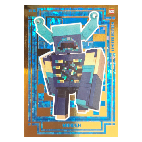 Visuel indicatif Rebrickable de Carte à collectionner, Minecraft série 2 boom-bastic, carte d'or - gardien (Trading Card, Minecraft Series 2 Boom-Bastic, Gold Card - Warden)