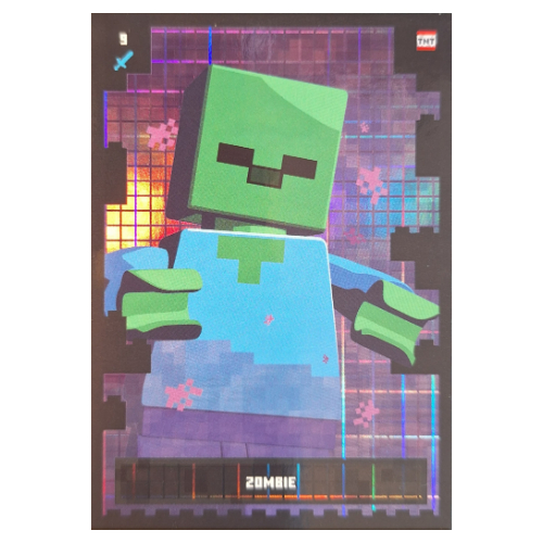 Visuel indicatif Rebrickable de Carte à collectionner, Minecraft série 2 boom-bastic, carte standard - zombie (feuille) (Trading Card, Minecraft Series 2 Boom-Bastic, Standard Card - Zombie (Foil))