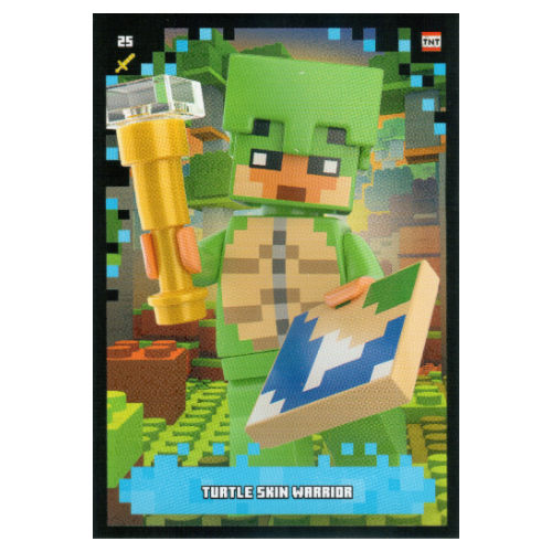Visuel indicatif Rebrickable de Carte à collectionner, Minecraft série 2 boom-bastic, carte standard - tortue guerrier de la peau (Trading Card, Minecraft Series 2 Boom-Bastic, Standard Card - Turtle Skin Warrior)