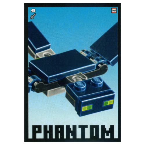 Visuel indicatif Rebrickable de Carte à collectionner, Minecraft série 2 boom-bastic, carte standard - fantôme (Trading Card, Minecraft Series 2 Boom-Bastic, Standard Card - Phantom)