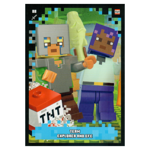 Visuel indicatif Rebrickable de Carte à collectionner, Minecraft série 2 boom-bastic, carte standard - équipe explorateur et efe (Trading Card, Minecraft Series 2 Boom-Bastic, Standard Card - Team Explorer and Efe)