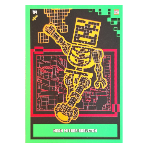 Visuel indicatif Rebrickable de Carte à collectionner, Minecraft série 2 boom-bastic, carte standard - squelette néon wither (Trading Card, Minecraft Series 2 Boom-Bastic, Standard Card - Neon Wither Skeleton)
