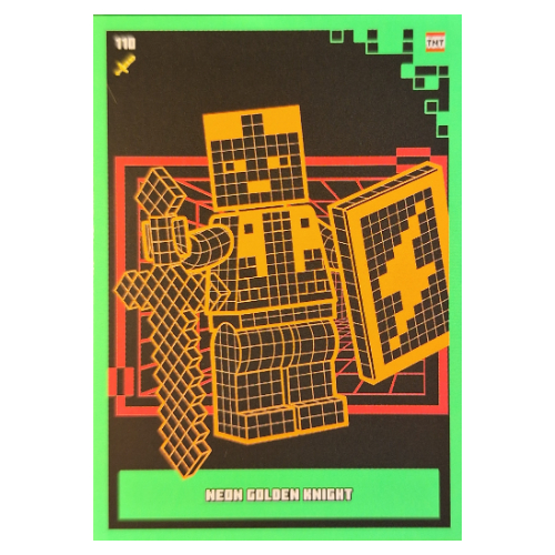 Visuel indicatif Rebrickable de Carte à collectionner, Minecraft série 2 boom-bastic, carte standard - néon chevalier d'or (Trading Card, Minecraft Series 2 Boom-Bastic, Standard Card - Neon Golden Knight)