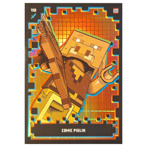 Visuel indicatif Rebrickable de Carte à collectionner, Minecraft série 2 boom-bastic, carte standard - bande dessinée piglin (métallisé) (Trading Card, Minecraft Series 2 Boom-Bastic, Standard Card - Comic Piglin (Foil))