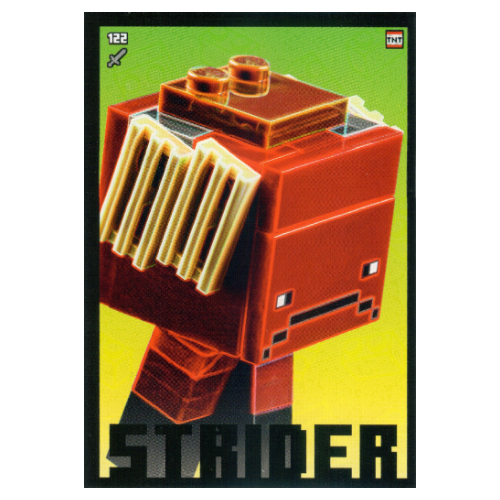 Visuel indicatif Rebrickable de Carte à collectionner, Boom-Bastic Minecraft série 2, Carte standard - Strider (Trading Card, Minecraft Series 2 Boom-Bastic, Standard Card - Strider)
