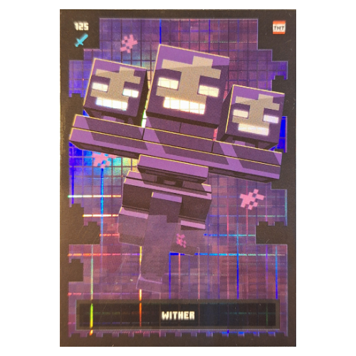 Visuel indicatif Rebrickable de Carte à collectionner, Minecraft série 2 boom-bastic, carte standard - flétrissement (feuille) (Trading Card, Minecraft Series 2 Boom-Bastic, Standard Card - Wither (Foil))