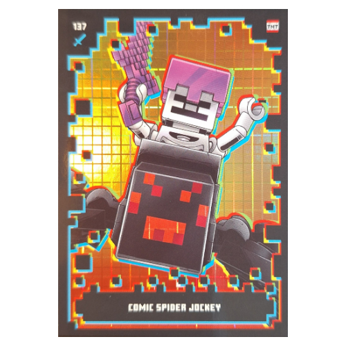 Visuel indicatif Rebrickable de Carte à collectionner, Minecraft série 2 Boom-Bastic, Carte standard - Comic Spider Jockey (métallisé) (Trading Card, Minecraft Series 2 Boom-Bastic, Standard Card - Comic Spider Jockey (Foil))
