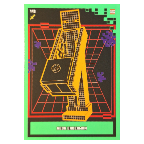 Visuel indicatif Rebrickable de Carte à collectionner, Minecraft série 2 Boom-Bastic, Carte standard - Neon Enderman (Trading Card, Minecraft Series 2 Boom-Bastic, Standard Card - Neon Enderman)