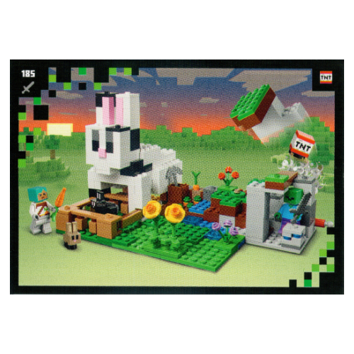 Visuel indicatif Rebrickable de Carte à collectionner, Minecraft série 2 boom-bastic, carte standard - le ranch de lapin (Trading Card, Minecraft Series 2 Boom-Bastic, Standard Card - The Rabbit Ranch)