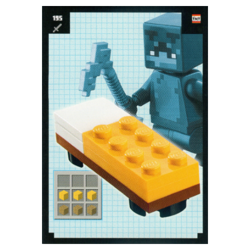 Visuel indicatif Rebrickable de Carte à collectionner, Minecraft série 2 boom-bastic, carte standard - lit (Trading Card, Minecraft Series 2 Boom-Bastic, Standard Card - Bed)