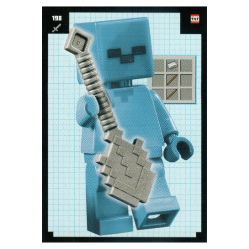Visuel indicatif Rebrickable de Carte à collectionner, Minecraft série 2 Boom-Bastic, Carte standard - Pelle en fer (Trading Card, Minecraft Series 2 Boom-Bastic, Standard Card - Iron Shovel)